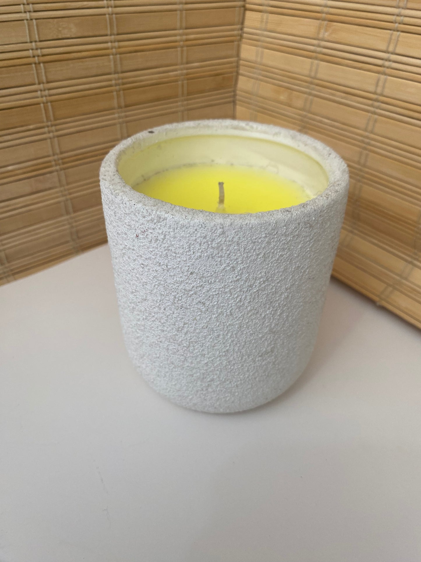 Vela en jarroncito de ceramica