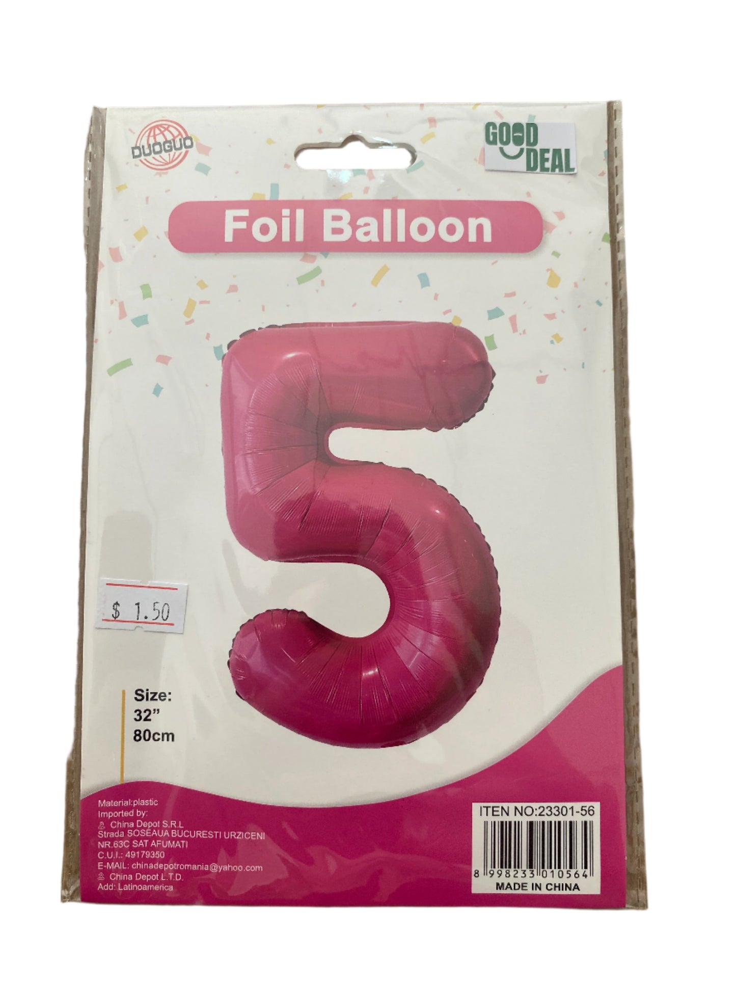 Globo 5 rosado