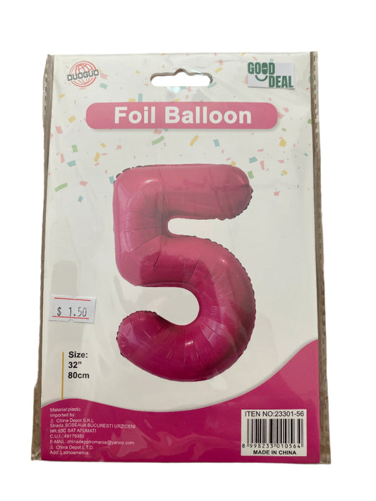 Globo 5 rosado