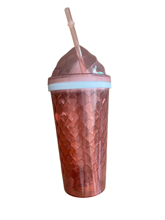 Vaso Plástico en forma de Sorbete – Práctico, colorido y reutilizable